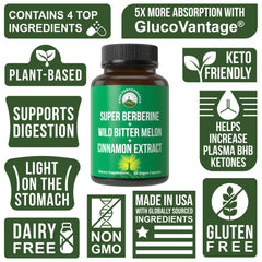 Peak Performance wild bitter melon extract capsules, natural ingredients