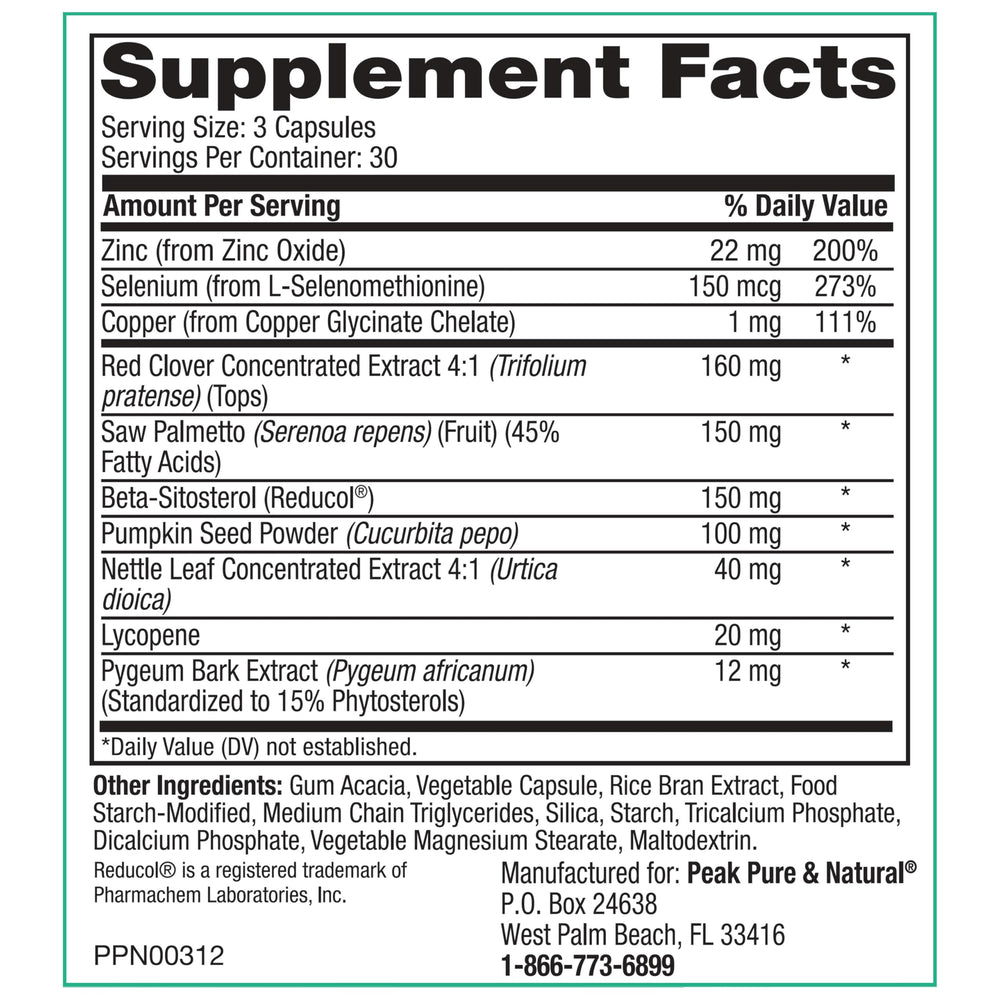 Serving size panel demonstrates 90 capsules for a practical daily routine.