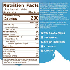 Peak Protein Bars almond butter amaretti nutrition facts card reveals 19g protein per bar.