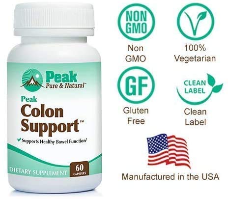 Peak Pure & Natural label highlights gluten-free, non-GMO quality.