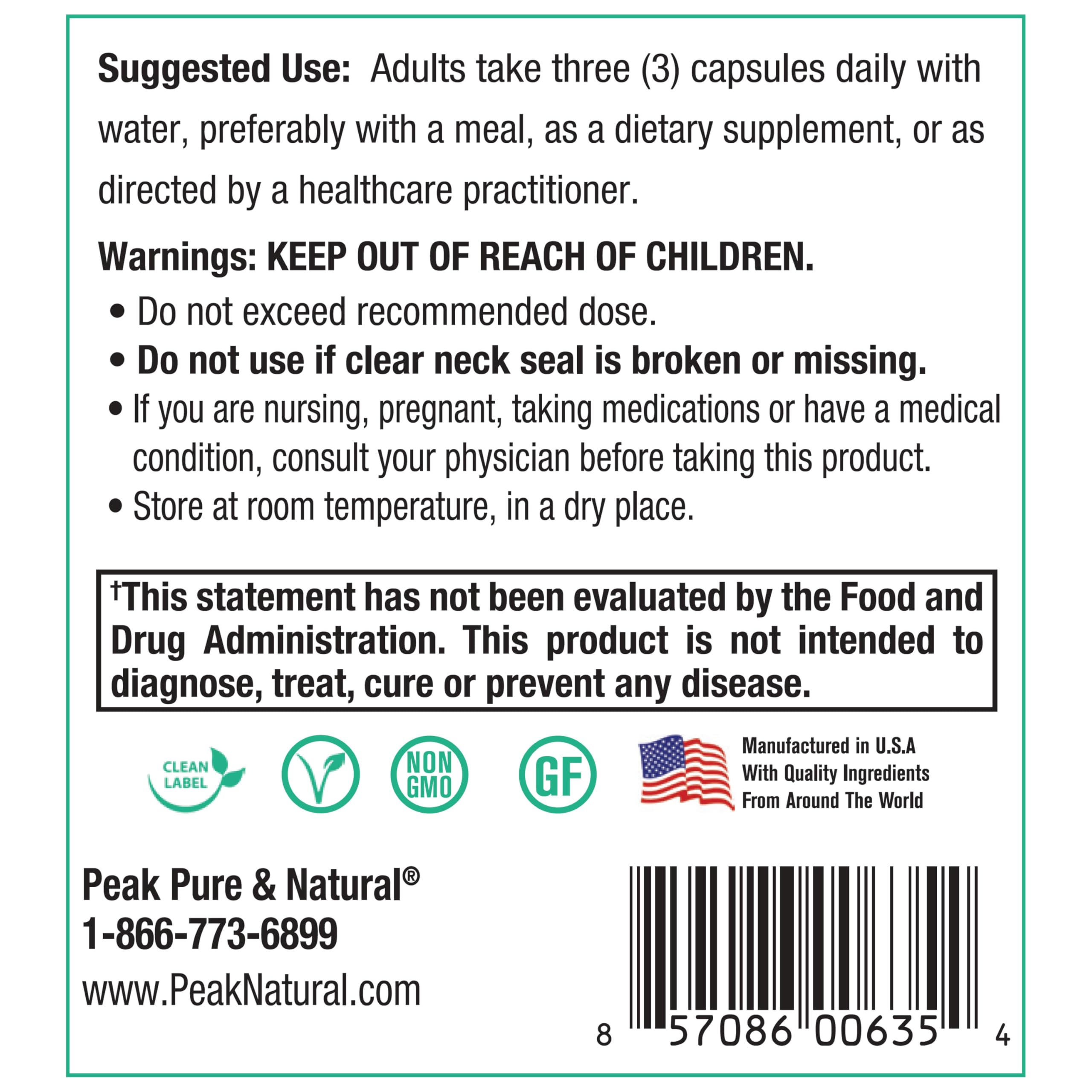 Peak Pure and Natural packaging conveys clean label quality.