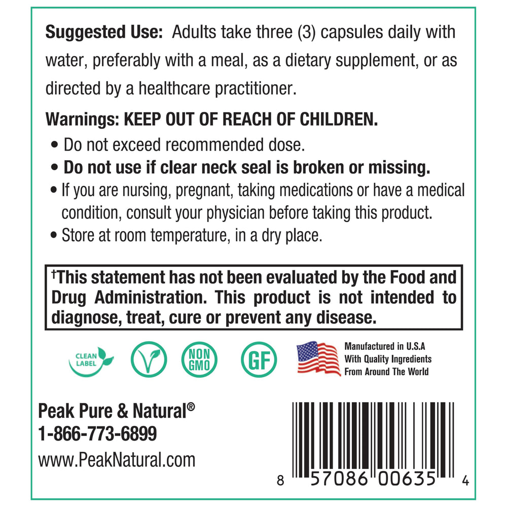 Peak Pure and Natural packaging conveys clean label quality.