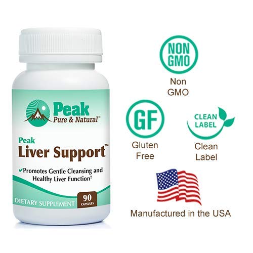 Peak Liver Support packaging box with 90 capsules.
