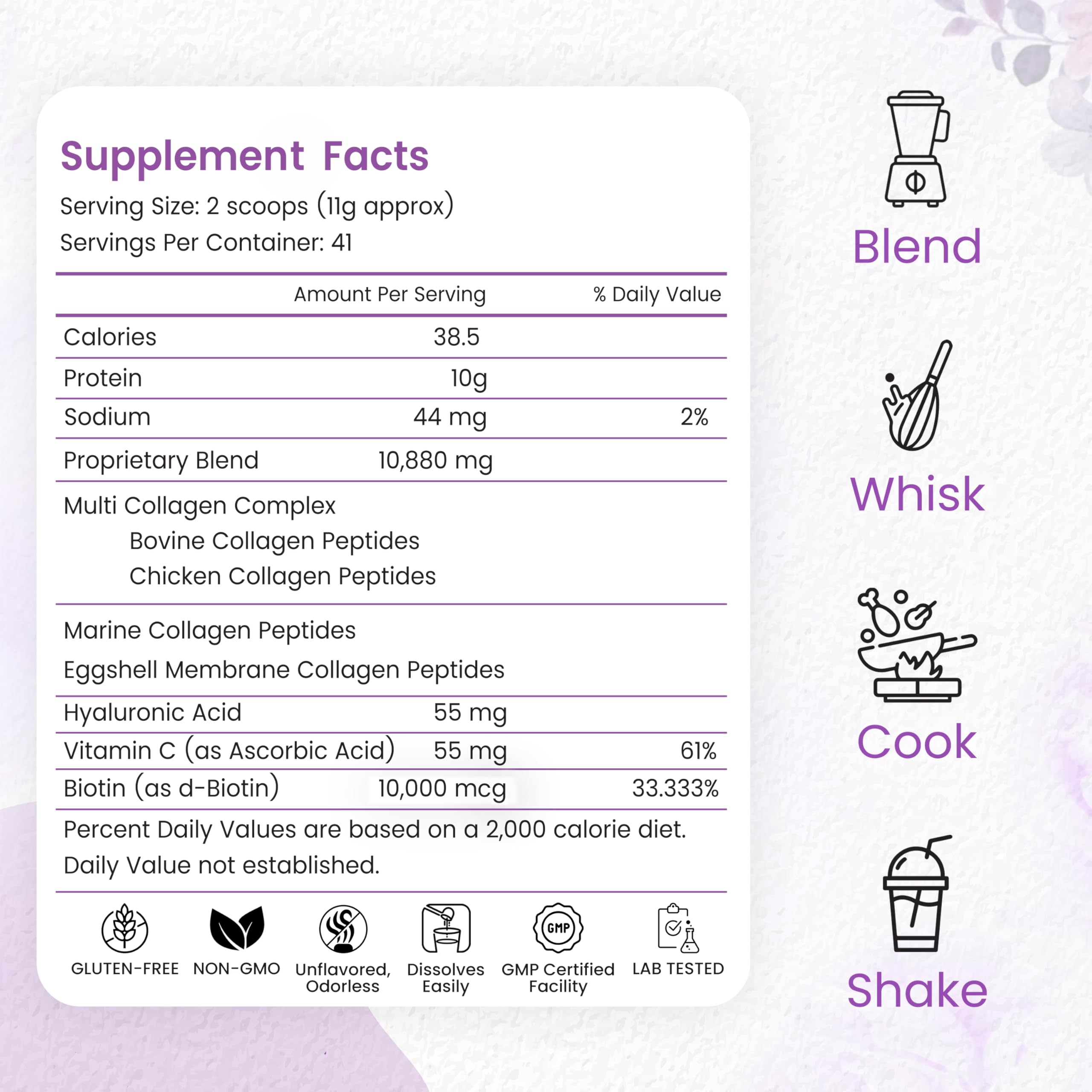 Peakhealth scoop measuring a serving for easy daily use