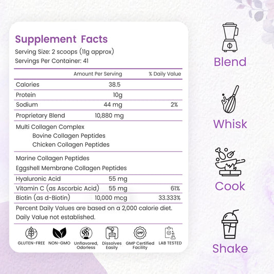 Peakhealth scoop measuring a serving for easy daily use