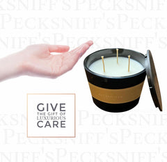 Pecksniff's packaging showcases gifting appeal for birthdays or holidays.