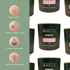Three-wick setup ensures clean, even burn and steady fragrance release.
