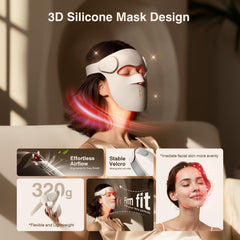 Pedete 3D ergonomic fit aligns with facial curves for comfortable sessions.