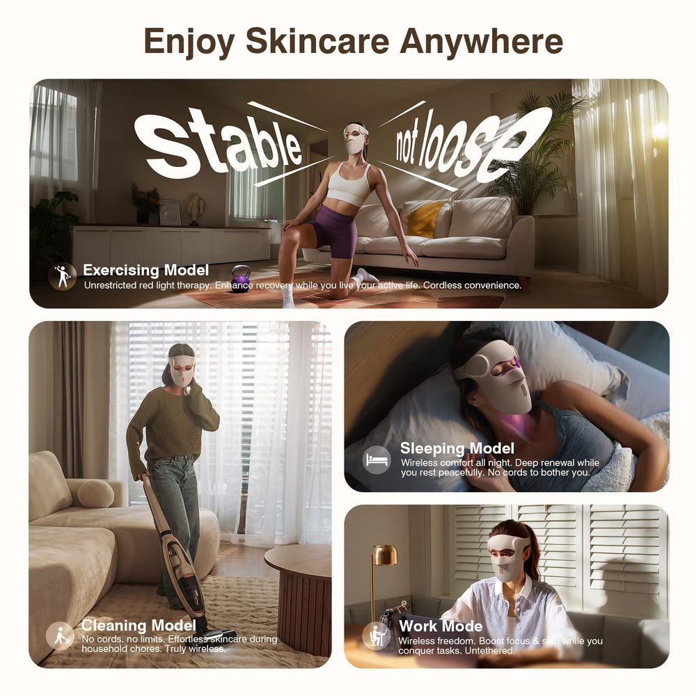 Pedete wearable mask usage enables hands-free routines anywhere.
