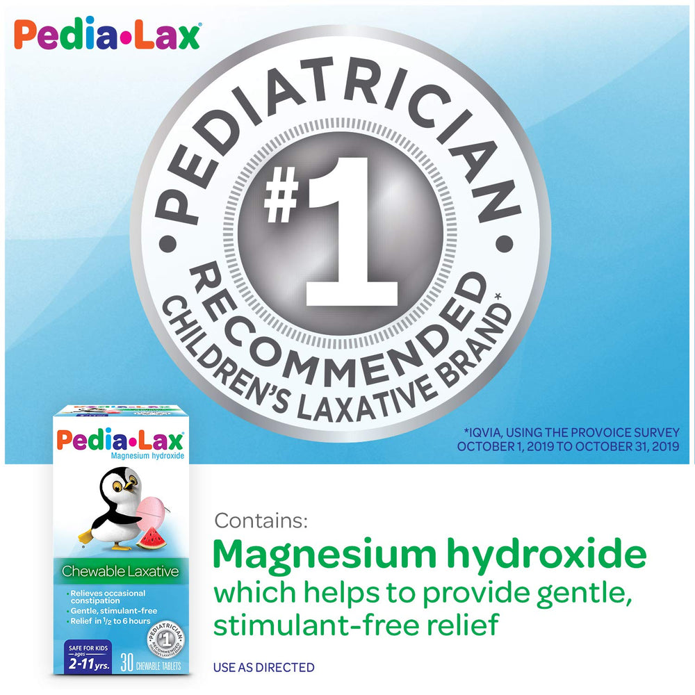 Pedia-Lax magnesium hydroxide saline laxative supports gentle relief for children.
