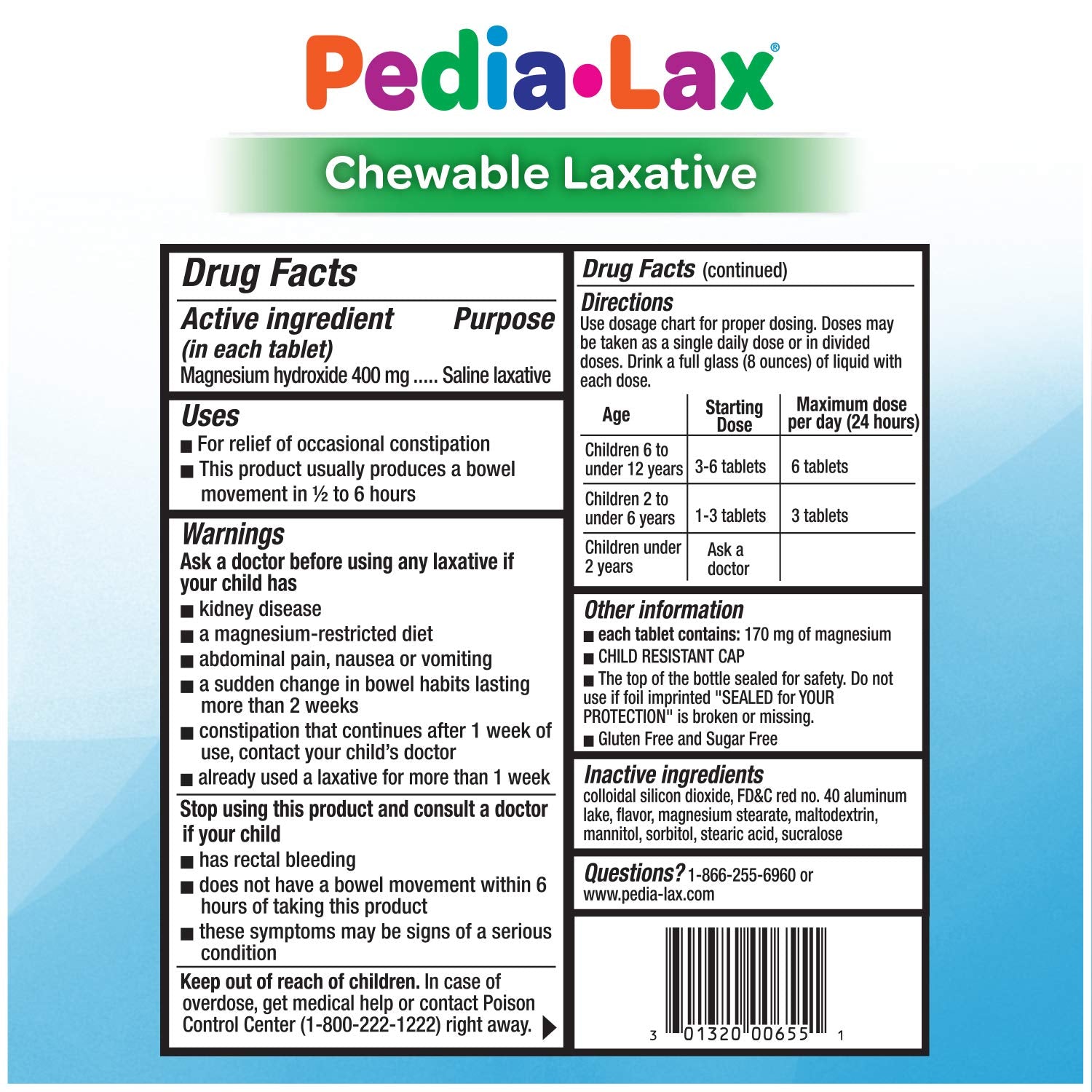 Pedia-Lax brand recognized as pediatrician-recommended in IQVIA reference.