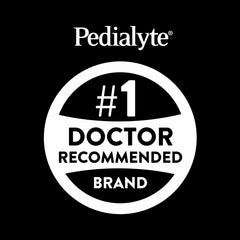 Pedialyte AdvancedCare Plus label close-up with electrolytes and sugar information