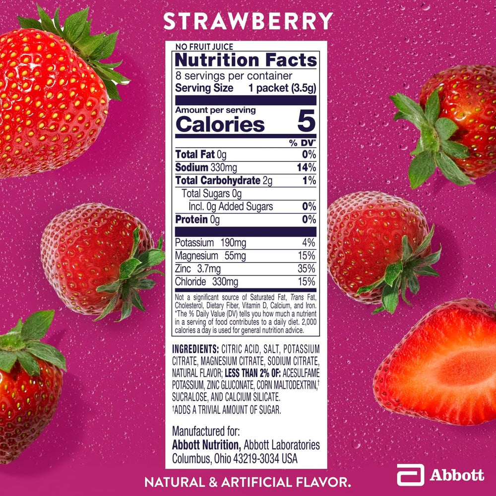 Pedialyte no artificial colors label emphasizes clean, transparent hydration