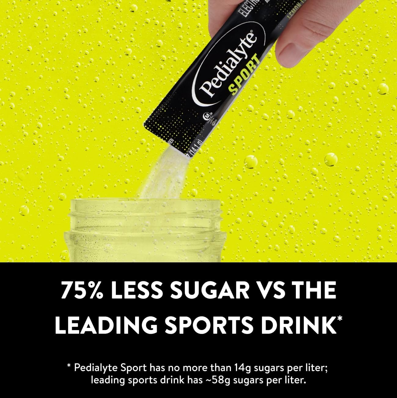 Athlete drinking Pedialyte Sport during training for hydration.