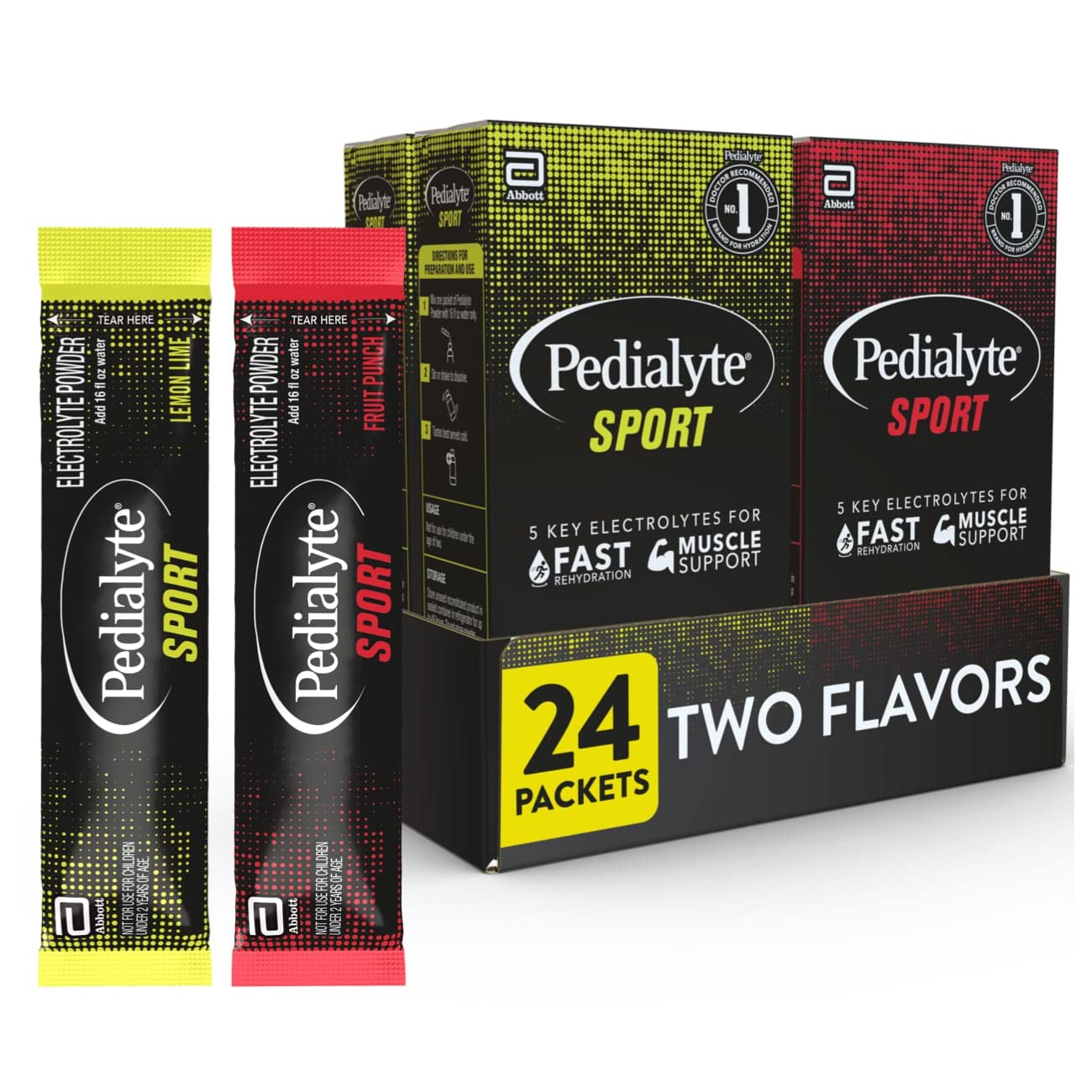 Pedialyte Sport Lemon Lime packets for fast hydration during workouts