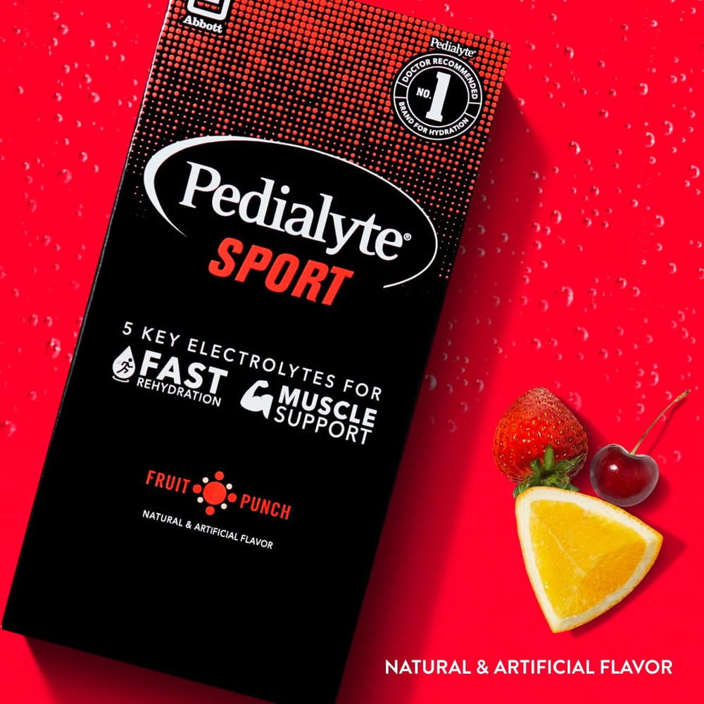 Pedialyte Sport lemon lime powder pack with balanced electrolytes