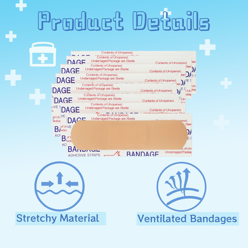 PEDOBALI 3-4x3-inch bandage covers scrapes securely without irritation.