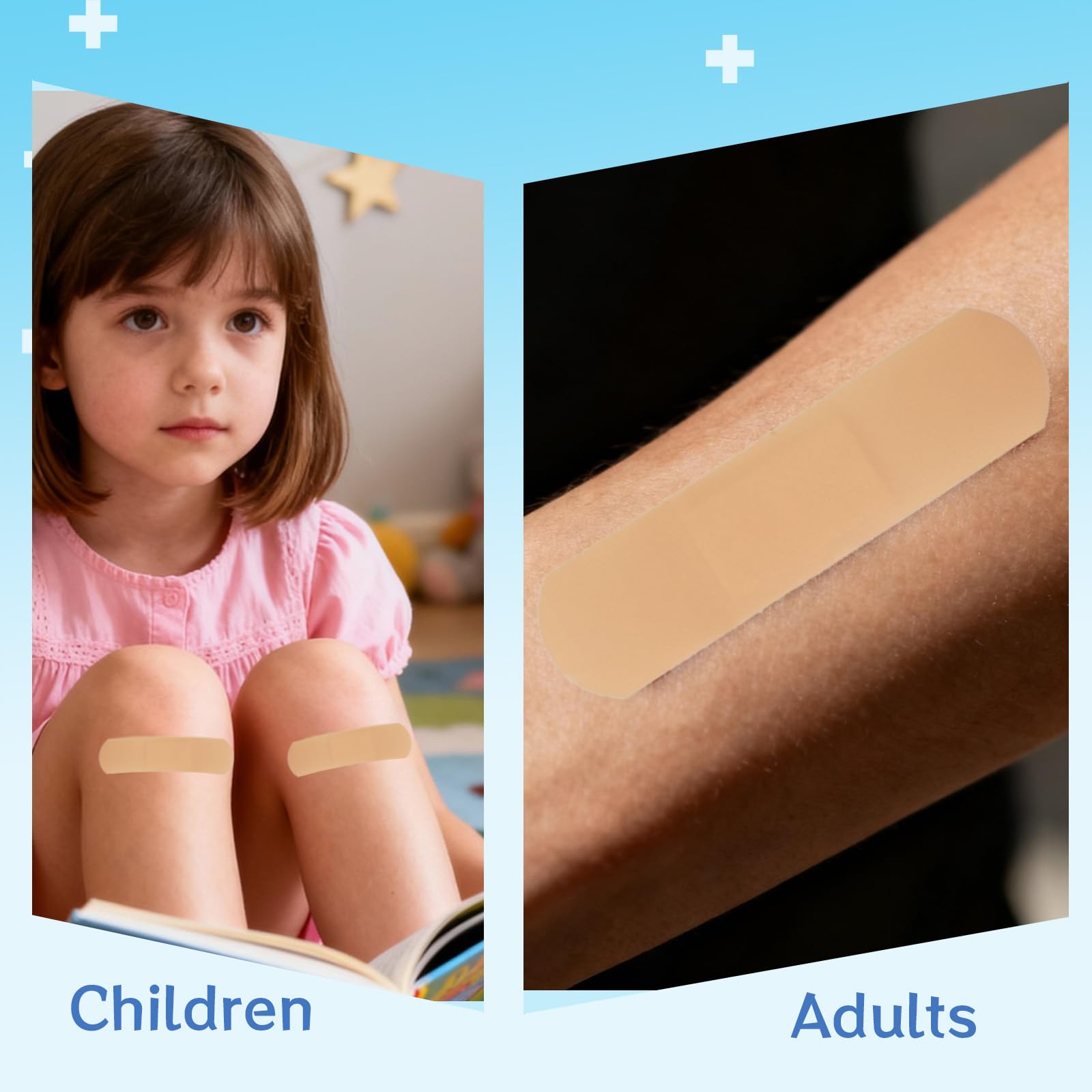 PEDOBALI strong adhesive bandages stay in place on active skin.