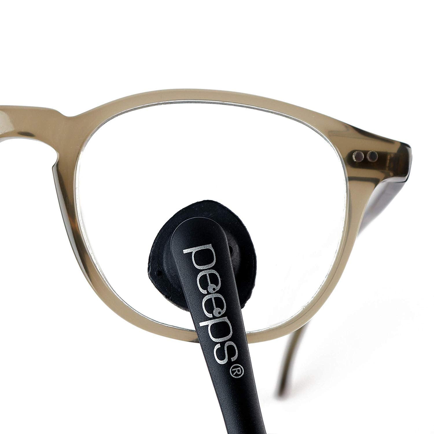Peeps CarbonKlean closeup highlights carbon microfiber technology for streak-free cleaning.
