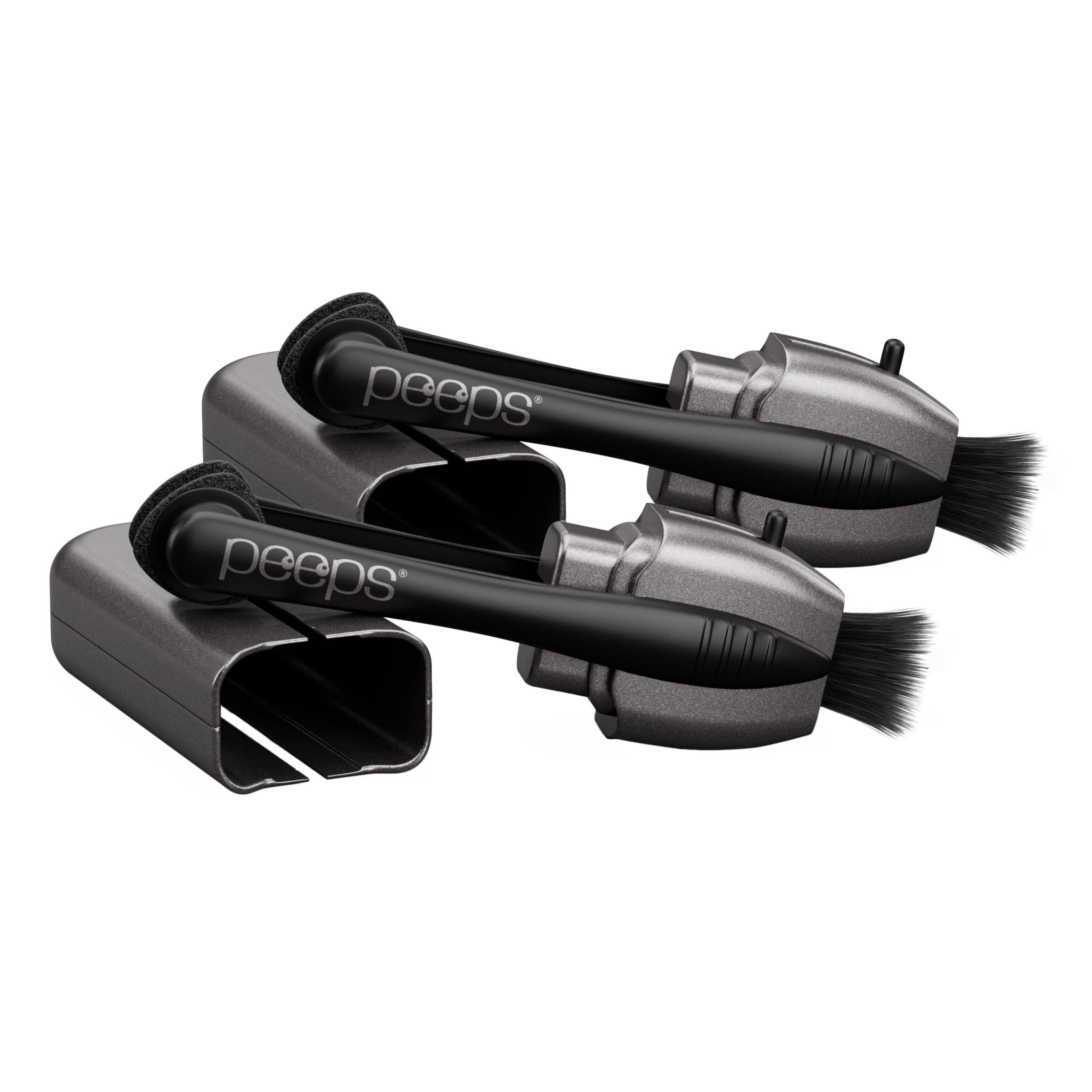 Peeps CarbonKlean cleaner showing dry-clean action for glasses