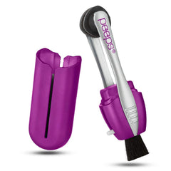 Peeps CarbonKlean glasses cleaner in purple, compact and portable for on-the-go lens upkeep.