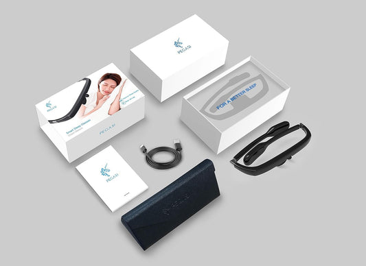 Pegasi 2 blue-green light glasses designed to support morning routines