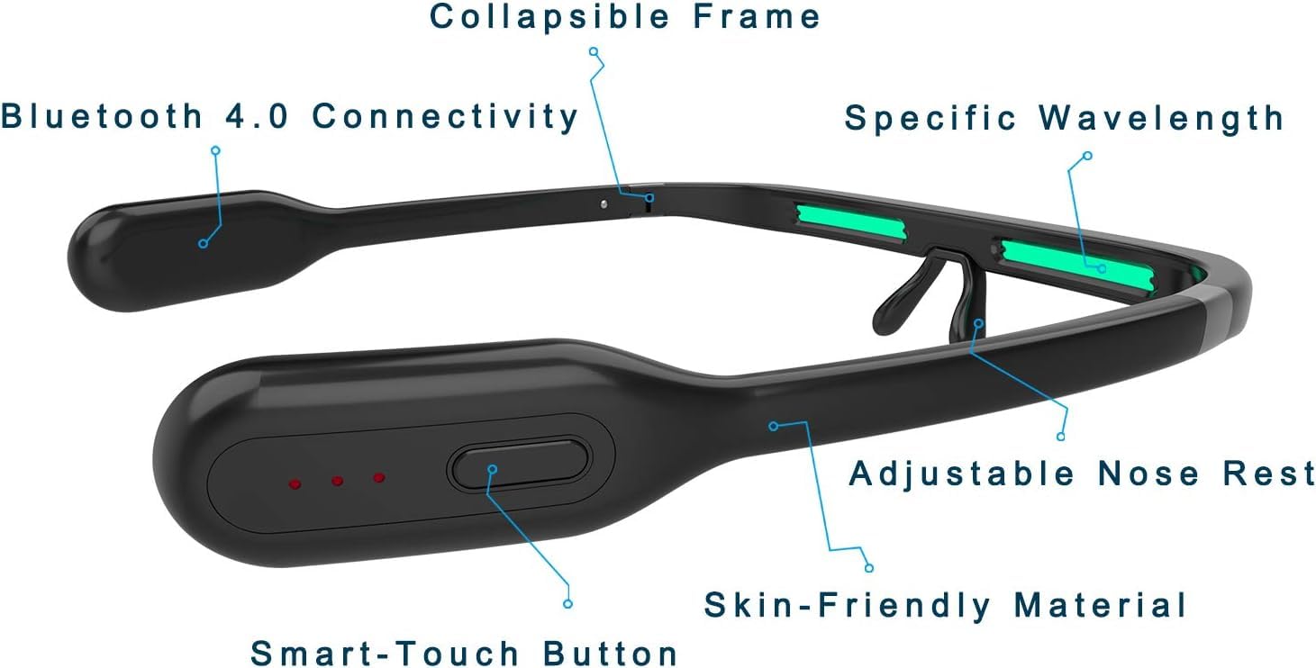 Pegasi 2 jet-lag relief glasses to help adjust travel schedules