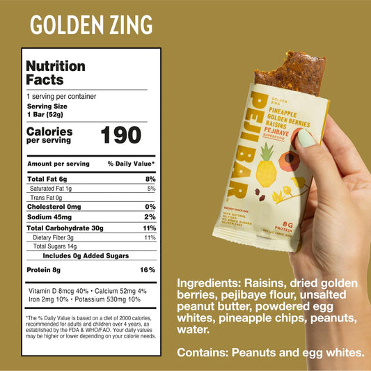 Close-up of PEJI BAR texture showing chewy bite and real fruit.