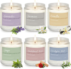 PELN Lavender candle in the six-pack set creating calm home aroma