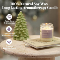 PELN Sandalwood Rose candle with rich wood and floral notes in gift-pack scene