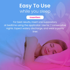Pelvana boric acid suppositories 60-count supply, long-lasting use.