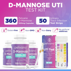 Pelvana UTI test strips pack for at-home testing.