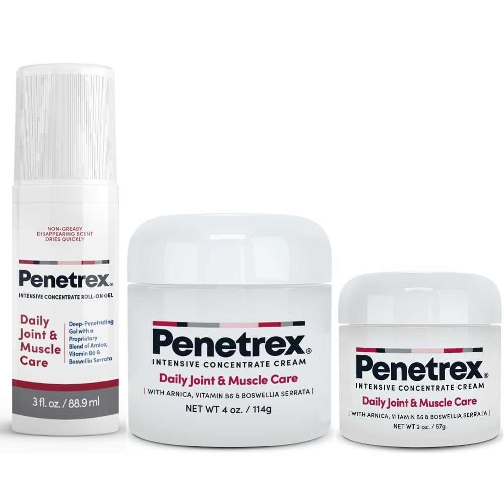 Penetrex bottle with arnica for targeted muscle relief.