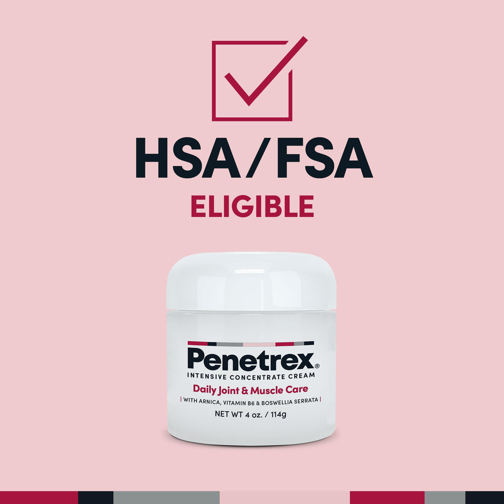 Penetrex cream texture showing non-greasy absorption on skin.