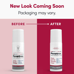 Penetrex gel texture close-up highlighting fragrance-free, mess-free formula for daily use
