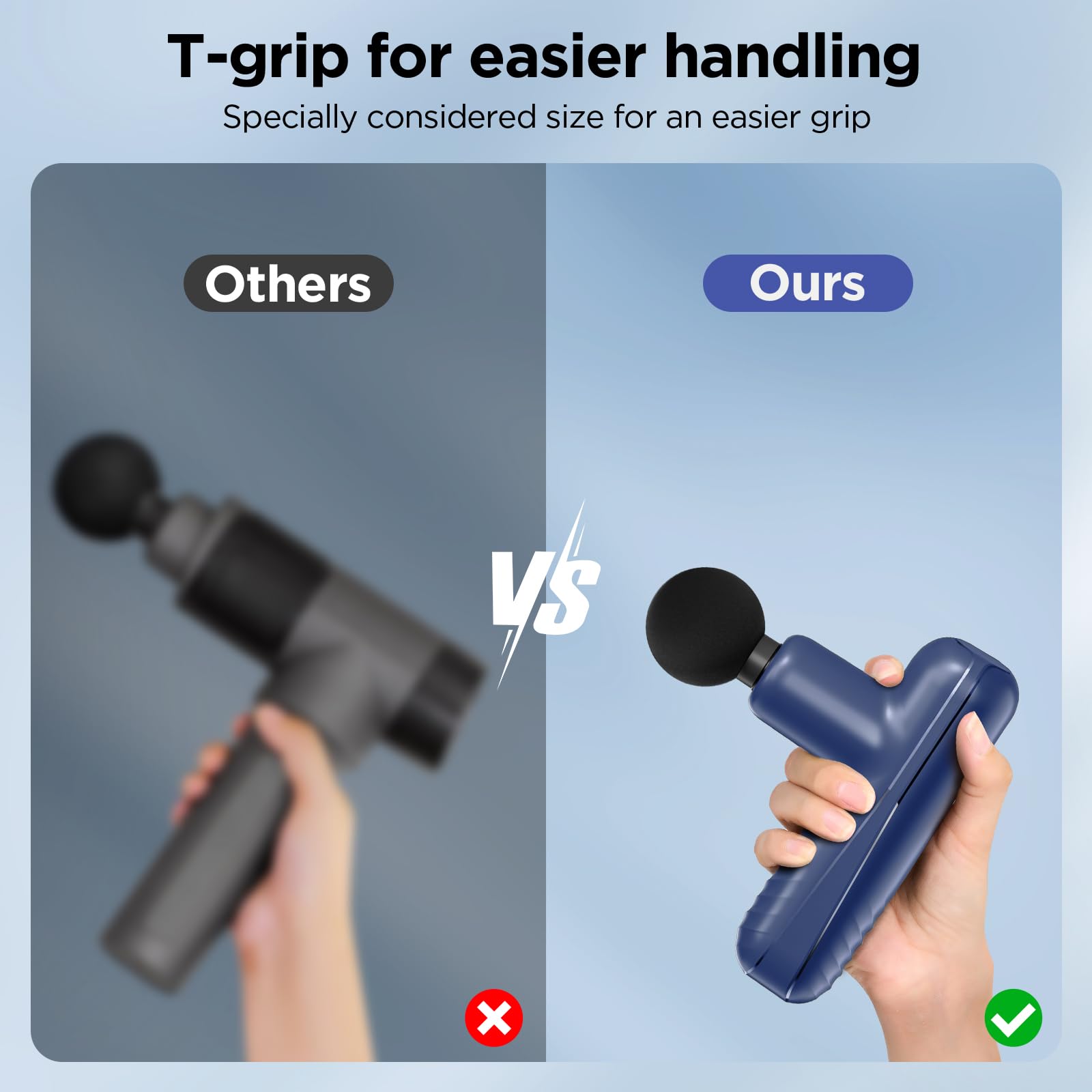 Penjoy Mini Massage Gun operates quietly for use at home or gym.
