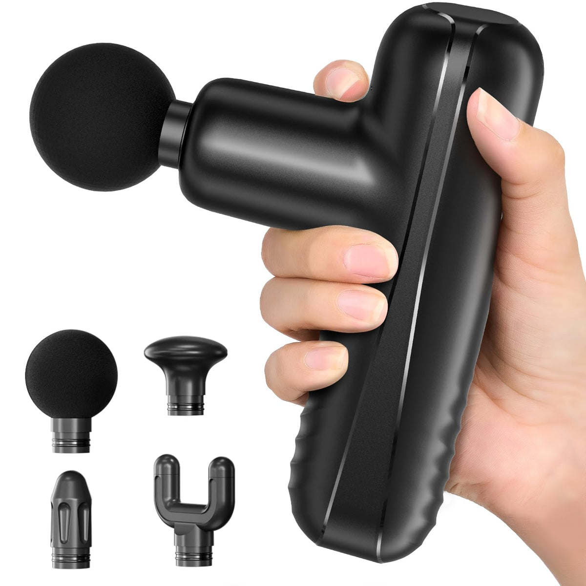 Penjoy Mini Massage Gun compact design enables easy handling and quick muscle relief.