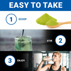 People's Chemist Pre-Workout Lime serving scoop poured into a shaker for precise pre-workout fueling.