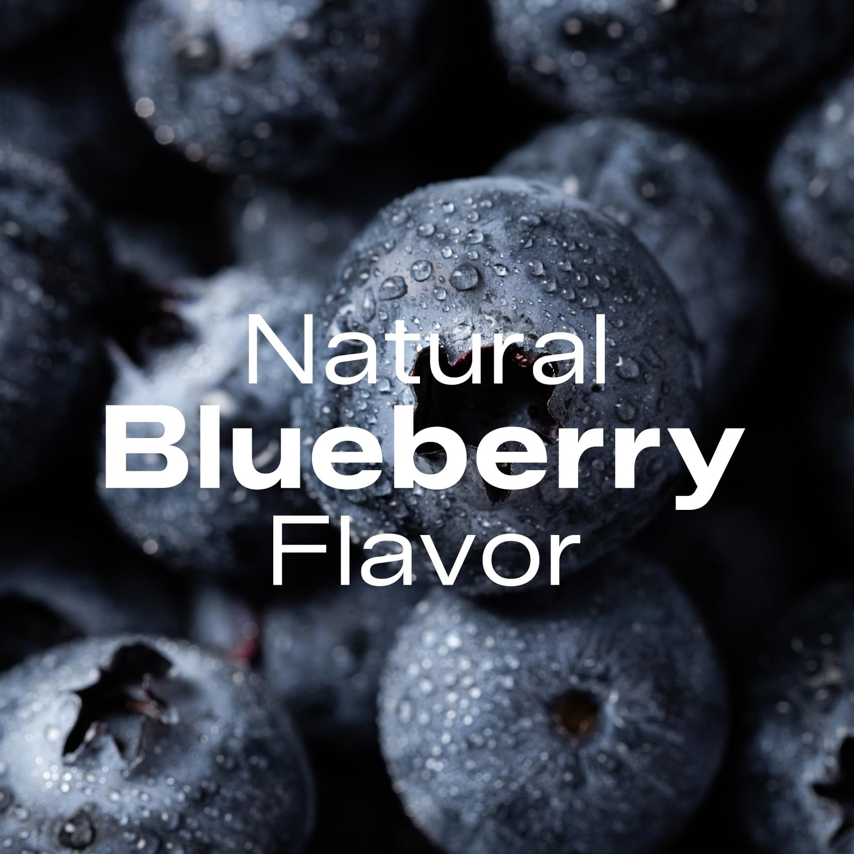 PEPAX blueberry flavor fizz in a glass with zero sugar