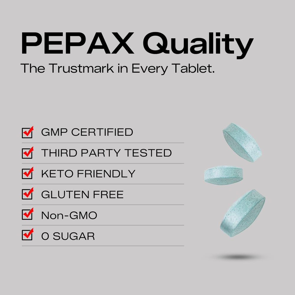 PEPAX lab testing certificate closeup shows independent verification