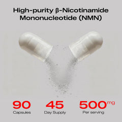 PEPAX NMN bottle front view highlights serving size and form.