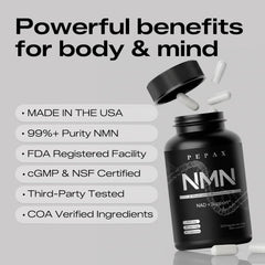 PEPAX NMN visual of endurance energy concept implying daily activity support