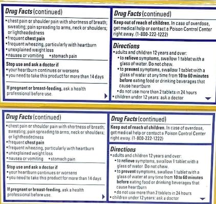 Pepcid AC 100-count packaging image highlighting the acid reducer option