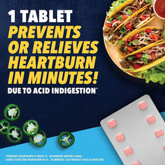 Pepcid AC Original Strength tablets in hand for quick relief on the go.