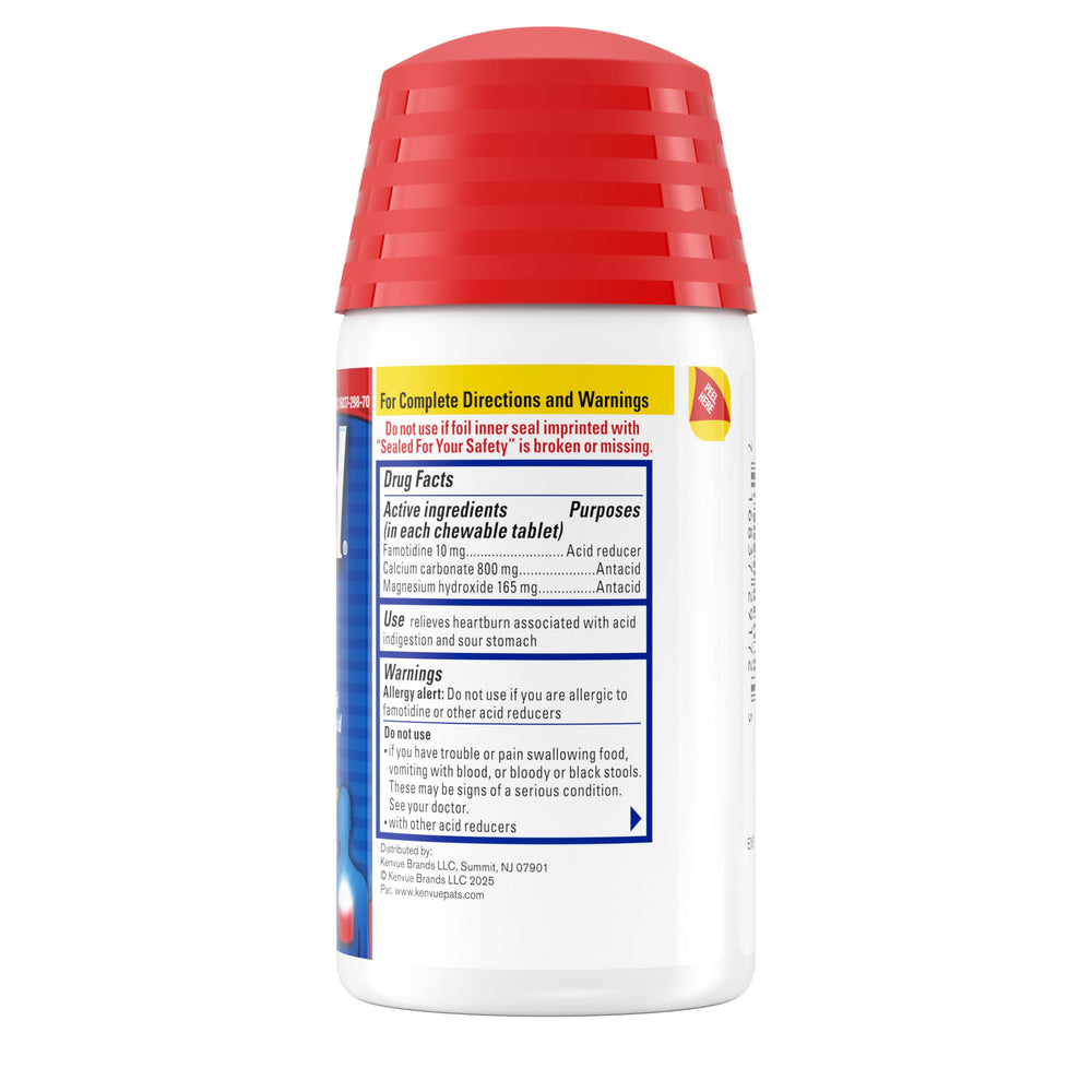 70-count Pepcid Complete pack sits on kitchen counter.