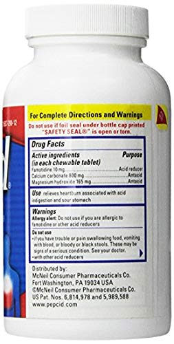 Pepcid Complete berry flavor pack-of-3 on display for daily use.