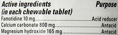 Pepcid Complete on-the-go scene with chewable for quick relief.