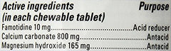 Pepcid Complete on-the-go scene with chewable for quick relief.