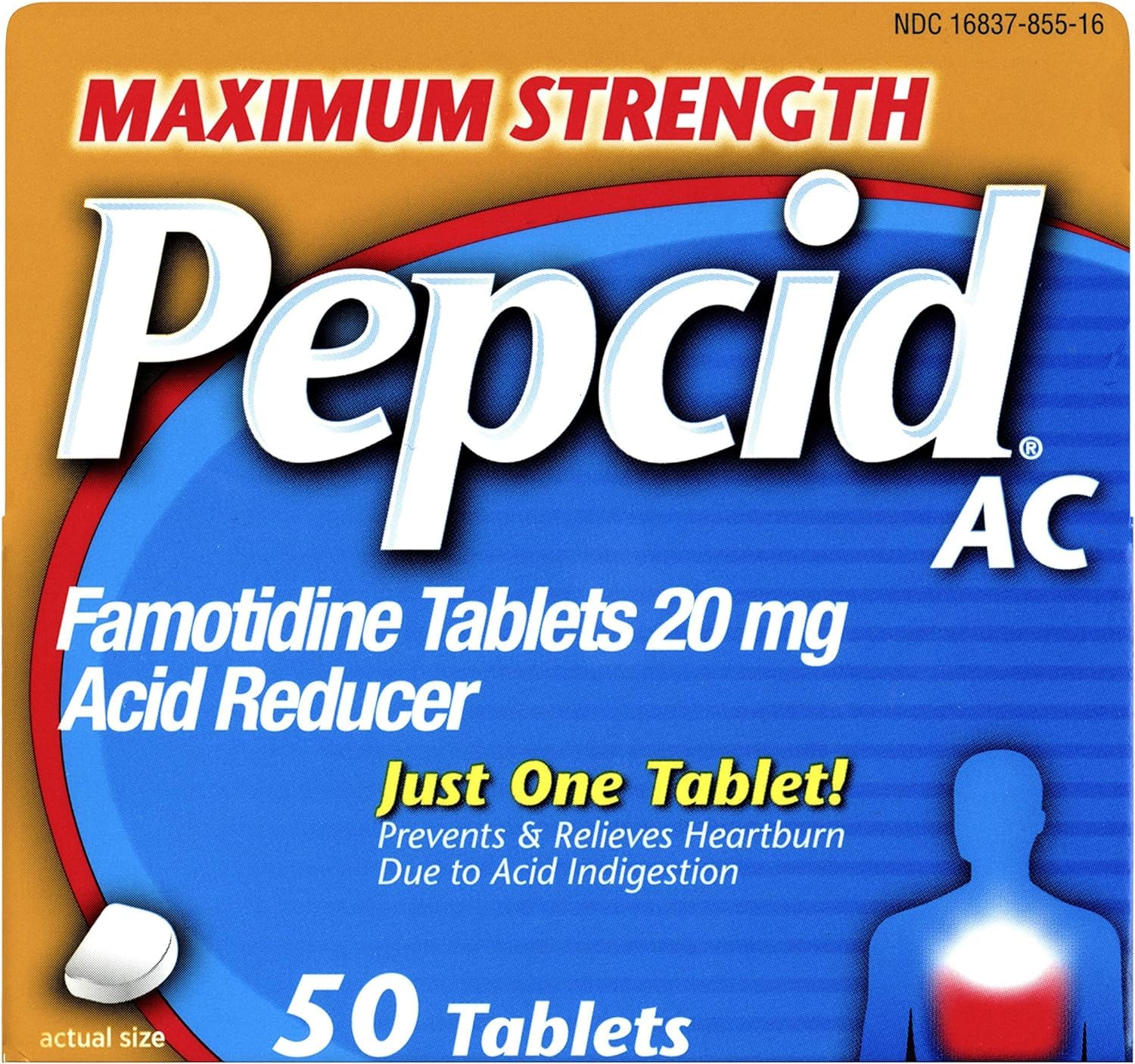 Pepcid CSC24 two-pack outer box for convenient on-the-go relief