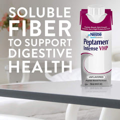 Peptamen Intense VHP daily-use setup with soluble fiber inclusion.
